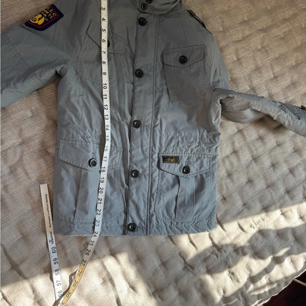 Polo Ralph Lauren Light Gray Military Jacket - Picture 5 of 5